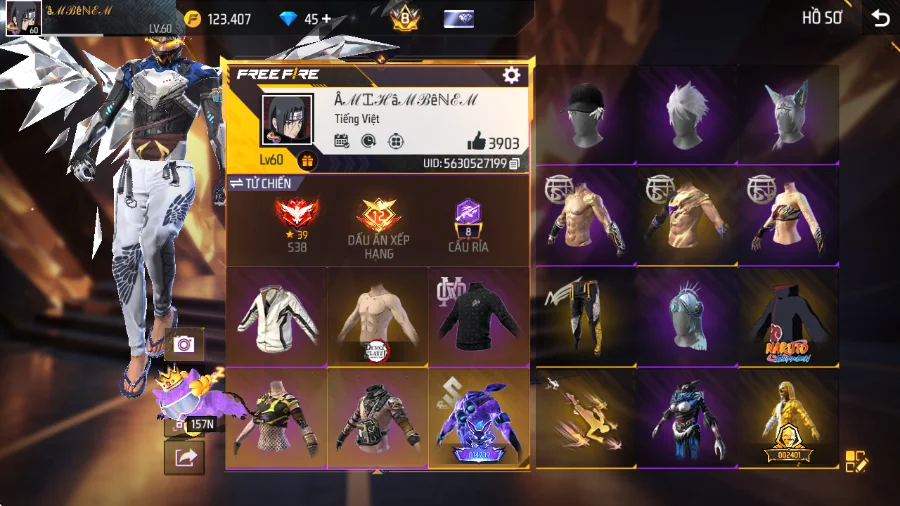 VIP 8 · Chuyên Nam · Đạo sĩ đỏ +11 skin