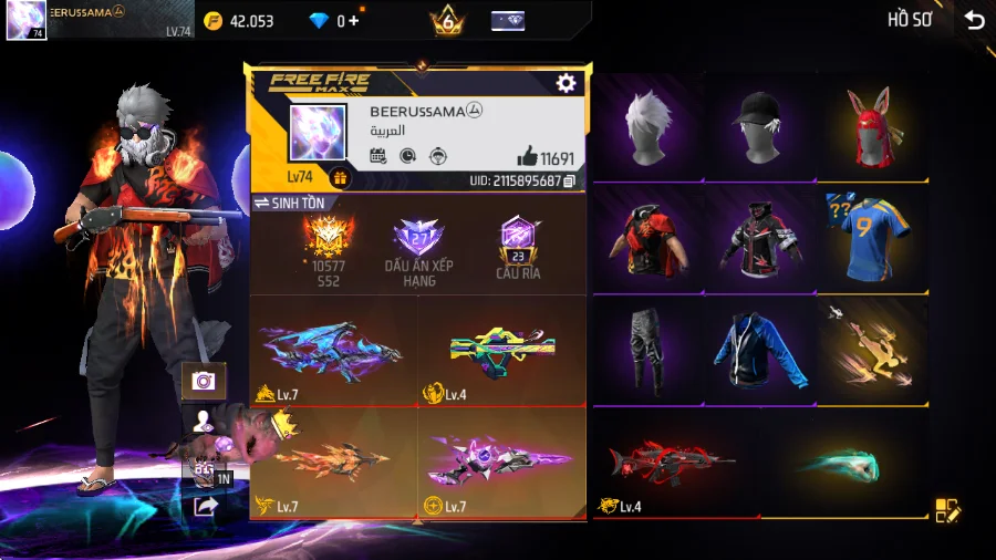 VIP 6 · Chuyên Nam · Bộ Trai Ngổ Ngáo +2 skin