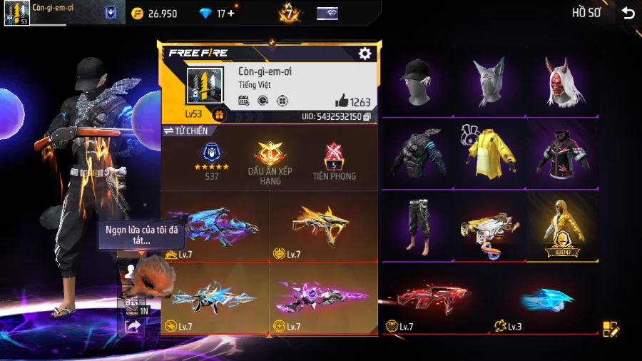 VIP 7 · Chuyên Nam · Bộ Trai Ngổ Ngáo +3 skin