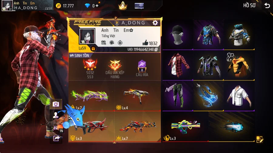 VIP 6 · Chuyên Nam · Bộ Trai Ngổ Ngáo