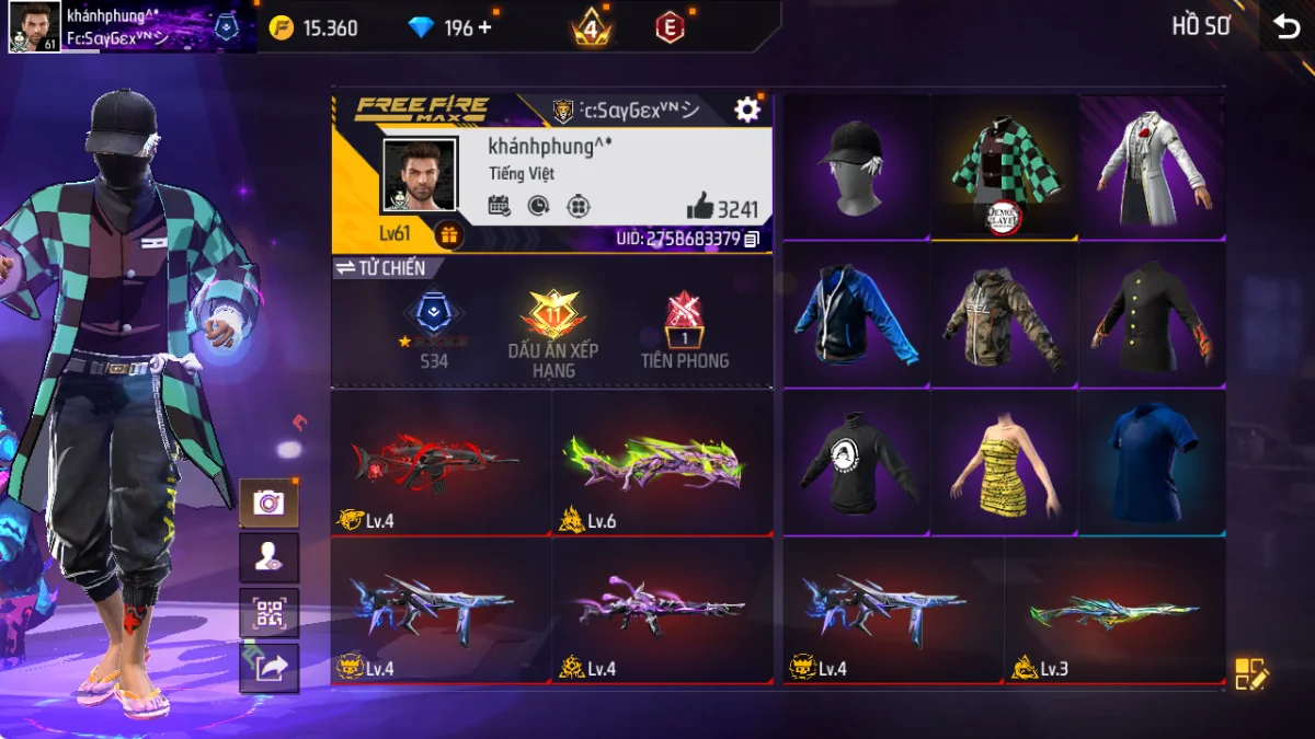 VIP 6 · Chuyên Nam · Tanjiro +3 skin