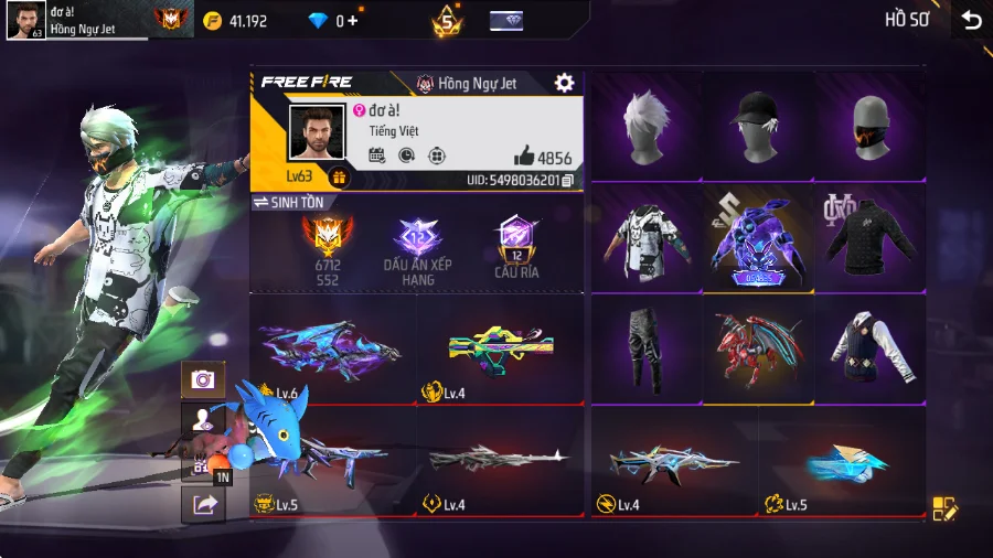 VIP 6 · Chuyên Nam · Lãng Khách Tím +2 skin