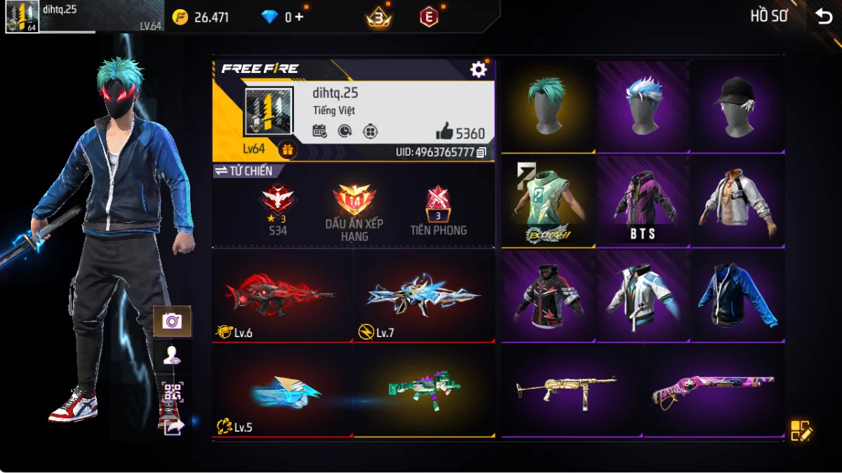 VIP 5 · Chuyên Nam · Bộ Trai Ngổ Ngáo