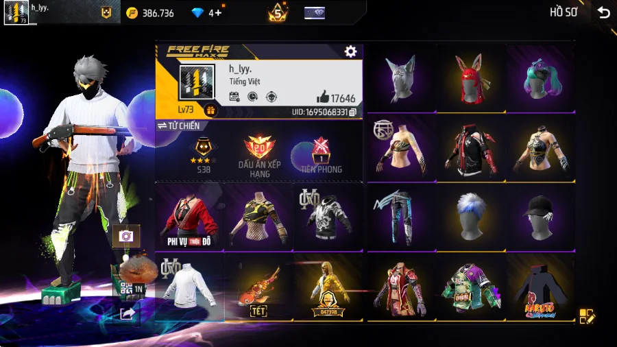 VIP 8 · Chuyên Nam. Nữ · Sói Công Nghệ +13 skin
