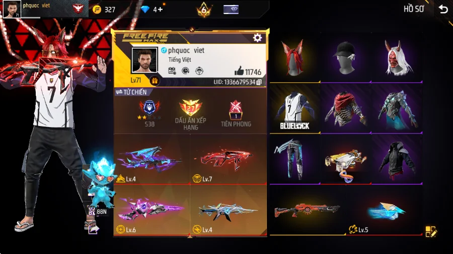 VIP 6 · Chuyên Nam · Nagi +3 skin