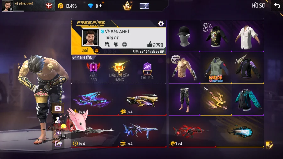 VIP 5 · Chuyên Nam · Thích Khách Kim Long +1 skin